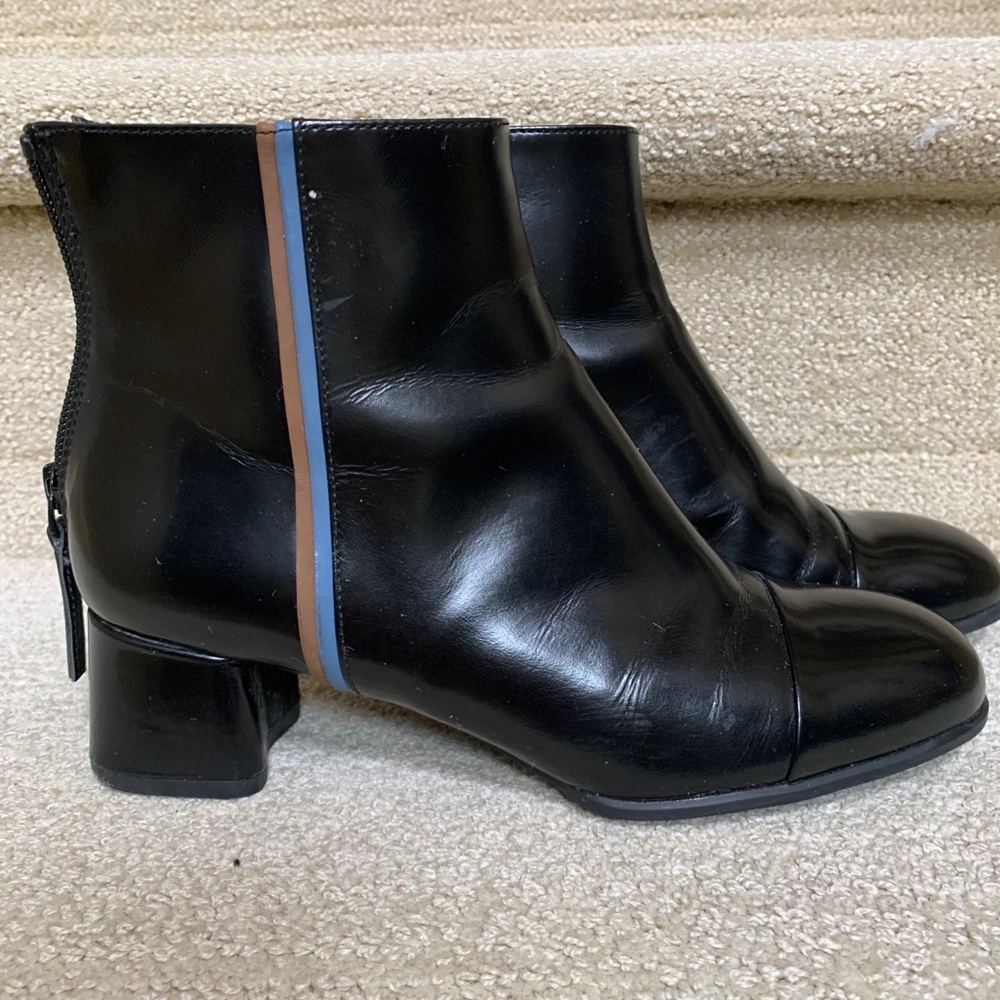 CAMPER KATIE 2 Color Trim Ankle Boot 37size